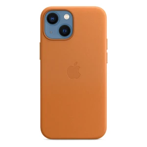 Кожаный чехол Apple Leather Case with MagSafe Golden Brown (MM0D3) для iPhone 13 mini - Фото 2