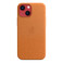Шкіряний чохол Apple Leather Case with MagSafe Golden Brown (MM0D3) для iPhone 13 mini - Фото 3