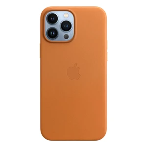 Шкіряний чохол Apple Leather Case with MagSafe Golden Brown (MM1L3) для iPhone 13 Pro Max - Фото 3