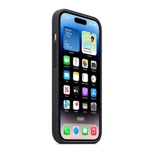 Кожаный чехол Apple Leather Case with MagSafe Midnight для iPhone 14 Pro Max (MPPM3) - Фото 3