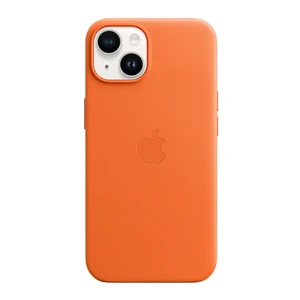 Шкіряний чохол Apple Leather Case для MagSafe Orange для iPhone 14 | 13 (MPP83) MPP83 - Фото 1
