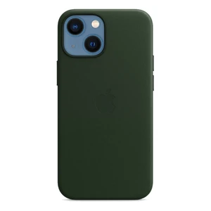 Шкіряний чохол Apple Leather Case with MagSafe Sequoia Green (MM0J3) для iPhone 13 mini - Фото 2