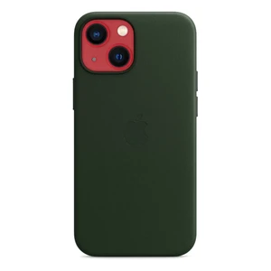 Шкіряний чохол Apple Leather Case with MagSafe Sequoia Green (MM0J3) для iPhone 13 mini - Фото 3
