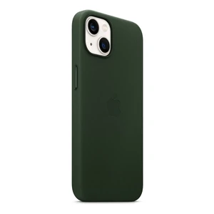 Кожаный чехол Apple Leather Case with MagSafe Sequoia Green (MM173) для iPhone 13 - Фото 2