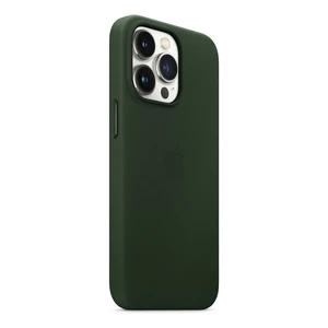 Кожаный чехол Apple Leather Case with MagSafe Sequoia Green (MM1G3) для iPhone 13 Pro - Фото 2