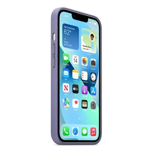 Кожаный чехол Apple Leather Case with MagSafe Wisteria (MM163) для iPhone 13 - Фото 3