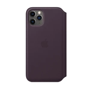 Шкіряний чохол-книжка Apple Leather Folio Aubergine (MX072) для iPhone 11 Pro - Фото 2