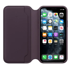 Шкіряний чохол-книжка Apple Leather Folio Aubergine (MX072) для iPhone 11 Pro MX072 - Фото 1