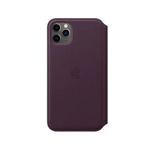 Кожаный чехол-книжка Apple Leather Folio Aubergine (MX092) для iPhone 11 Pro Max - Фото 2