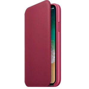 Шкіряний чохол-книжка Apple Leather Folio Berry (MQRX2) для iPhone X | XS - Фото 4