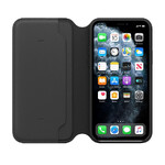 Кожаный чехол-книжка Apple Leather Folio Black (MX062) для iPhone 11 Pro