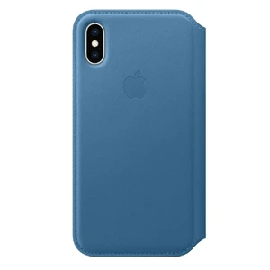 Шкіряний чохол-книжка Apple Leather Folio Cape Cod Blue (MRX02) для iPhone XS | X MRX02 - Фото 1