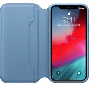 Шкіряний чохол-книжка Apple Leather Folio Cape Cod Blue (MRX02) для iPhone XS | X - Фото 2