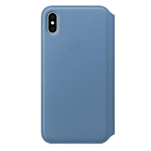 Шкіряний чохол-книжка Apple Leather Folio Cornflower (MVFT2) для iPhone XS Max MVFT2 - Фото 1