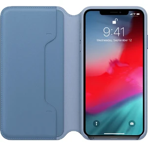 Шкіряний чохол-книжка Apple Leather Folio Cornflower (MVFT2) для iPhone XS Max - Фото 2