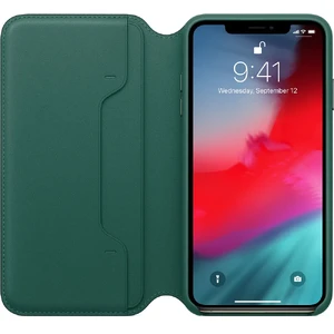 Шкіряний чохол-книжка Apple Leather Folio Forest Green (MRX42) для iPhone XS Max - Фото 4