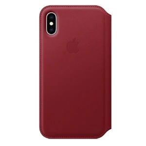 Шкіряний чохол-книжка Apple Leather Folio (PRODUCT) RED (MRWX2) для iPhone XS | X MRWX2 - Фото 1