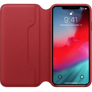 Шкіряний чохол-книжка Apple Leather Folio (PRODUCT) RED (MRX32) для iPhone XS Max - Фото 2
