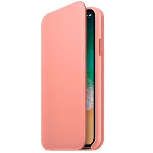 Шкіряний чохол-книжка Apple Leather Folio Soft Pink (MRGF2) для iPhone X | XS - Фото 3