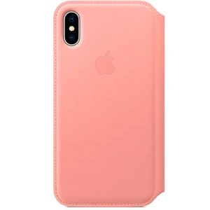 Шкіряний чохол-книжка Apple Leather Folio Soft Pink (MRGF2) для iPhone X | XS MRGF2 - Фото 1