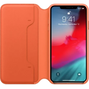 Кожаный чехол-книжка Apple Leather Folio Sunset (MVFU2) для iPhone XS Max - Фото 2