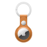 Шкіряний брелок з кільцем Apple Leather Key Ring Golden Brown (MMFA3) для AirTag