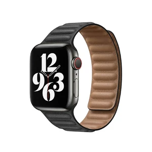 Чорний шкіряний ремінець Apple Leather Link Black для Apple Watch 38mm | 40mm | 41mm (M | L) Series SE | 6 | 5 | 4 (MY9C2) MY9C2 - Фото 1