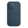 Кожаный чехол-бумажник Apple Leather Sleeve with MagSafe Baltic Blue (MHYD3) для iPhone 12 | 12 Pro (Уценка) - Фото 2