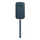 Кожаный чехол-бумажник Apple Leather Sleeve with MagSafe Baltic Blue (MHYD3) для iPhone 12 | 12 Pro (Уценка) - Фото 3