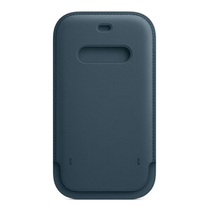Кожаный чехол-бумажник Apple Leather Sleeve with MagSafe Baltic Blue (MHYD3) для iPhone 12 | 12 Pro (Витринный образец)