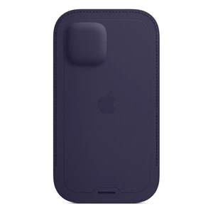 Шкіряний чохол-гаманець Apple Leather Sleeve with MagSafe Deep Violet (MK093) для iPhone 12 mini - Фото 2