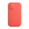 Кожаный чехол-бумажник Apple Leather Sleeve with MagSafe Pink Citrus (MHYA3) для iPhone 12 | 12 Pro - Фото 2