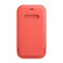 Кожаный чехол-бумажник Apple Leather Sleeve with MagSafe Pink Citrus (MHYA3) для iPhone 12 | 12 Pro MHYA3 - Фото 1