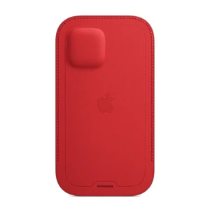 Шкіряний чохол-гаманець Apple Leather Sleeve with MagSafe Product Red (MHMR3) для iPhone 12 mini - Фото 2