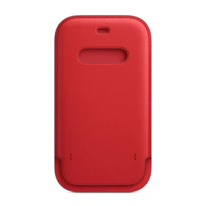 Шкіряний чохол-гаманець Apple Leather Sleeve with MagSafe Product Red (MHMR3) для iPhone 12 mini MHMR3 - Фото 1