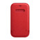 Кожаный чехол-бумажник Apple Leather Sleeve with MagSafe Product Red (MHMR3) для iPhone 12 mini MHMR3 - Фото 1