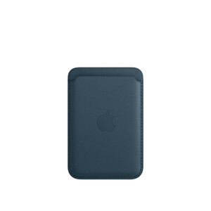 Кожаный чехол-бумажник Apple Leather Wallet Baltic Blue (MHLQ3) для iPhone 13 | 12