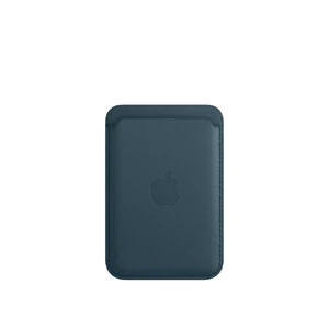 Шкіряний чохол-гаманець Apple Leather Wallet Baltic Blue (MHLQ3) для iPhone 15 | 14 | 13 | 12 MHLQ3 - Фото 1