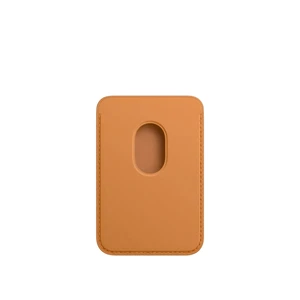 Чехол-бумажник Apple Leather Wallet MagSafe Golden Brown (MM0Q3) для iPhone 15 | 14 | 13 | 12 (с поддержкой Локатора) - Фото 2