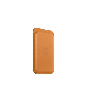 Чехол-бумажник Apple Leather Wallet MagSafe Golden Brown (MM0Q3) для iPhone 15 | 14 | 13 | 12 (с поддержкой Локатора) - Фото 3