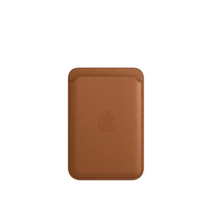 Кожаный чехол-бумажник Apple Leather Wallet MagSafe Saddle Brown (MHLT3) для iPhone 15 | 14 | 13 | 12 MHLT3 - Фото 1