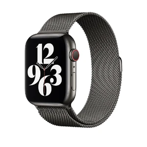 Металлический ремешок Apple Milanese Loop Graphite (ML773) для Apple Watch Ultra 49mm | 45mm | 44mm | 42mm ML773 - Фото 1