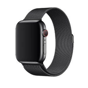 Металевий ремінець Apple Milanese Loop Space Black (MTU52) для Apple Watch Ultra 49mm | 45mm | 44mm | 42mm MTU52 - Фото 1