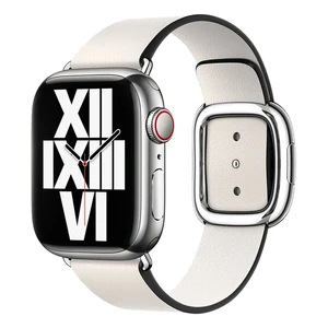 Ремінець Apple Modern Buckle Chalk Medium (ML7H3) для Apple Watch 41mm | 40mm | 38mm ML7H3 - Фото 1