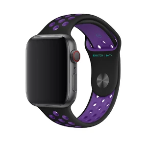 Ремінець Apple Nike Sport Band Black | Hyper Grape (MV862) для Apple Watch Ultra 49mm | 45mm | 44mm | 42mm MV862 - Фото 1