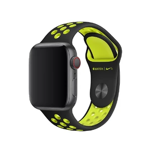 Ремешок Apple Nike Sport Band Black | Volt (MQ2H2  | MTMN2) для Apple Watch 41mm | 40mm | 38mm MTMN2 - Фото 1
