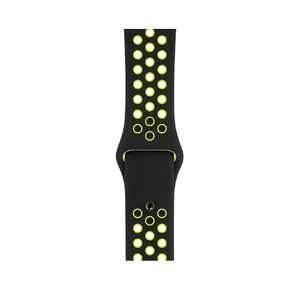 Ремешок Apple Nike Sport Band Black | Volt (MTMW2 / MQ2Q2) для Apple Watch Ultra 49mm | 45mm | 44mm | 42mm - Фото 3