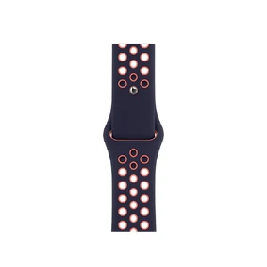 Ремінець Apple Nike Sport Band Blue Black | Bright Mango для Apple Watch Ultra 49mm | 45mm | 44mm | 42mm Series  (MG3X3) - Фото 2