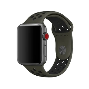 Ремінець Apple Nike Sport Band Cargo Khaki | Black (MRHP2) для Apple Watch Ultra 49mm | 45mm | 44mm | 42mm MRHP2 - Фото 1