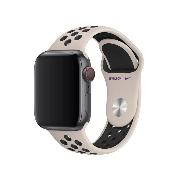 Ремінець Apple Nike Sport Band Desert Sand | Black (MWU82) для Apple Watch 41mm | 40mm | 38mm у Рівному
